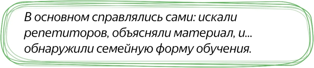 Семейная форма обучения
